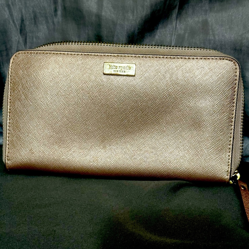 Kate Spade Metallic Pink Wallet